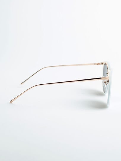 Women's White Shell Sunglasses