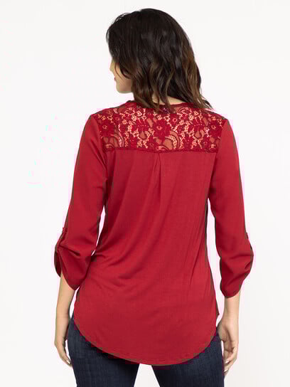 Women's Half Zip Blouse Women's Half Zip Blouse