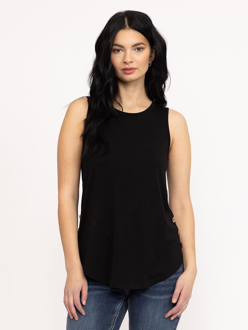Women's Side Button Tank