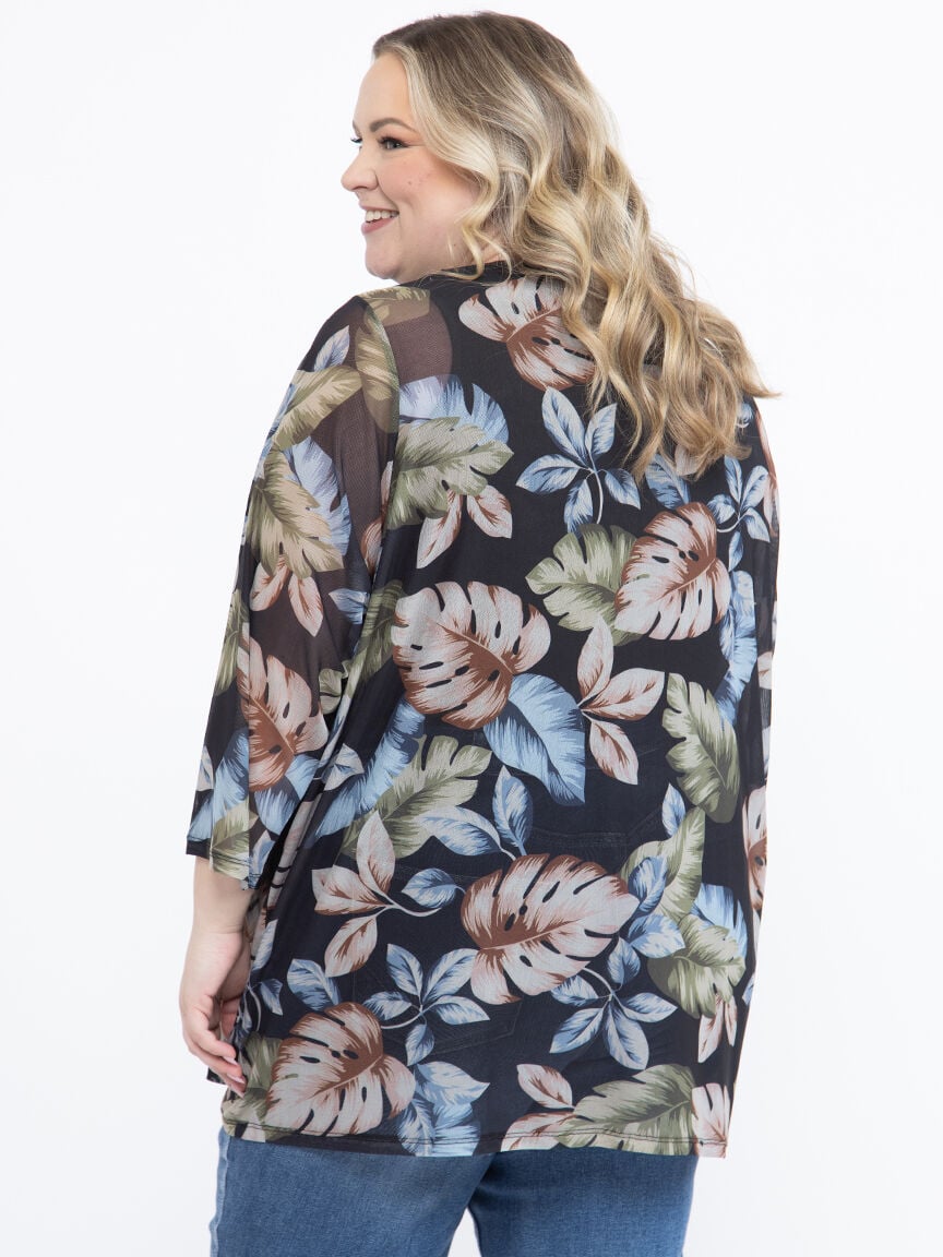 Women's Tropical Mesh Cardigan