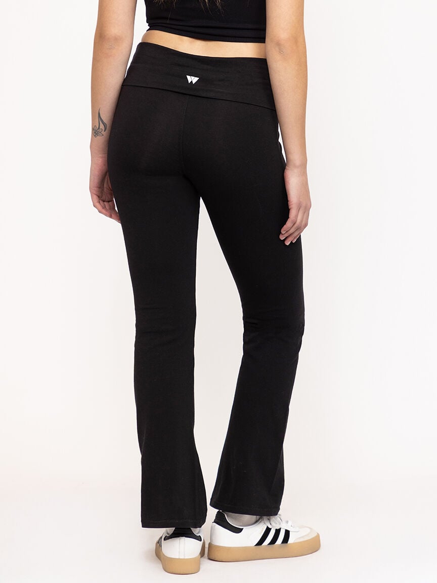 Women's Fold Over Waist Yoga Pant