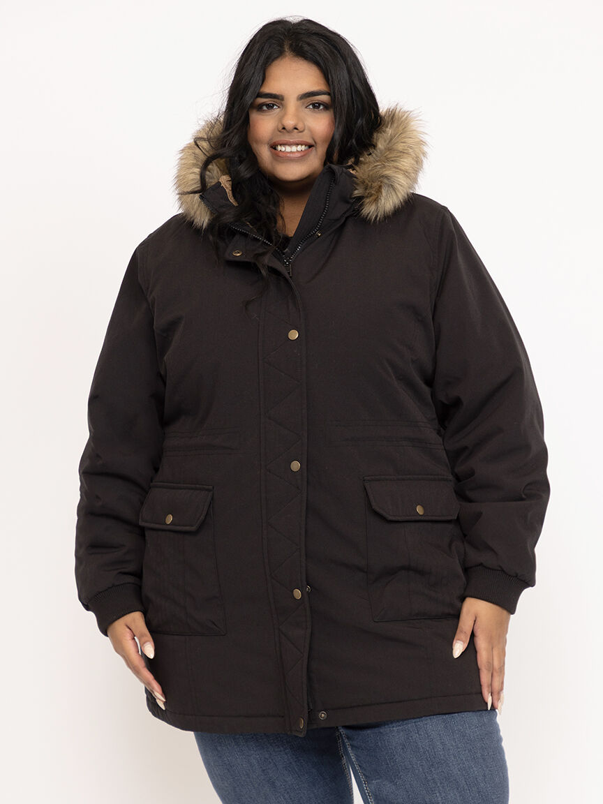 Women's Anorak with Sherpa Lining