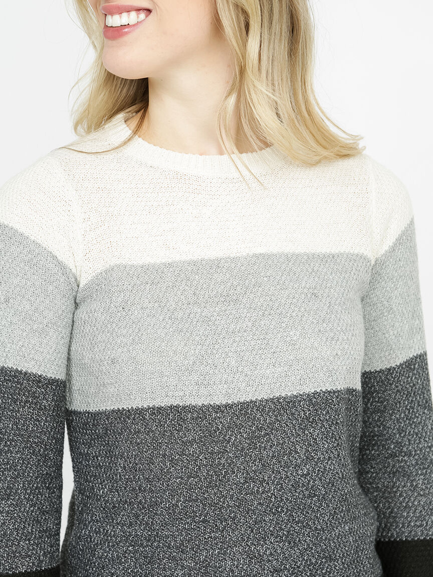 ニット・セーター HUECLOSET Color block brush knit 25KERO27 Women's Colour Block Sweater Warehouse One