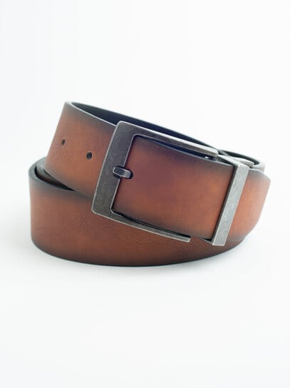 Men's Reversible Burnished Brown Belt Men's Reversible Burnished Brown Belt