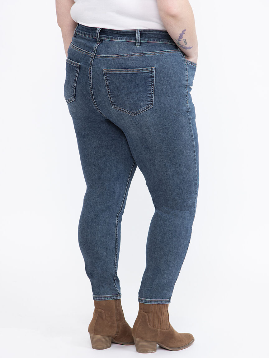 Women's Destroyed Ankle Skinny Jeans