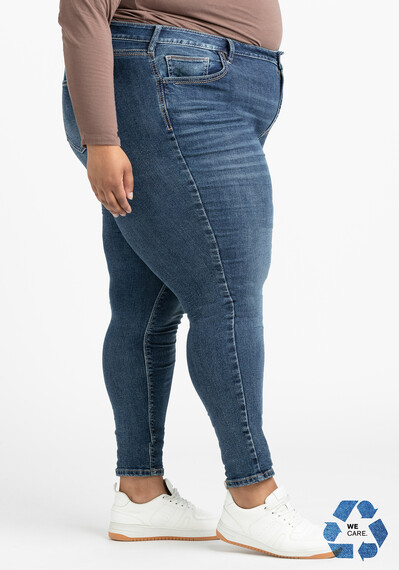 Women's Plus 2 Tone Stitch Skinny Jean Image 3