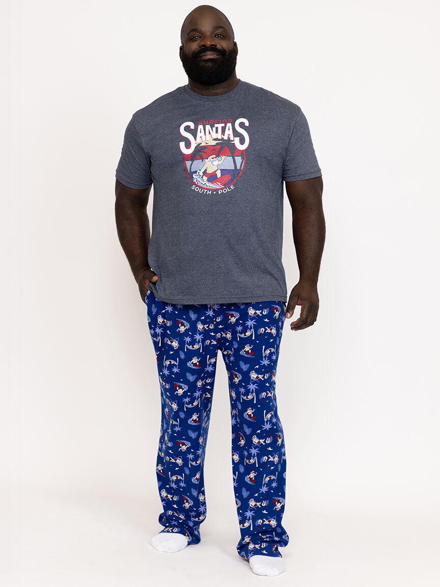 Men's Surfing Santa Pants