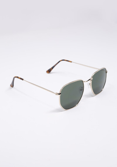 Men's Hexagonal Aviator Sunglasses Men's Hexagonal Aviator Sunglasses Image 6