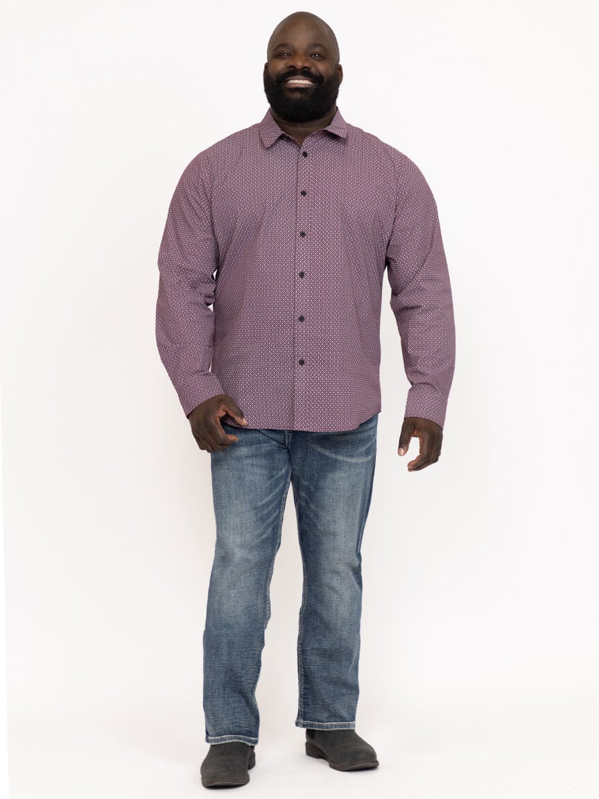 Men's Diamond Print Shirt