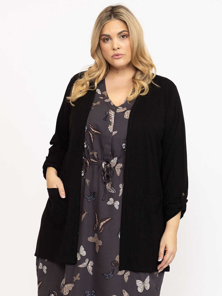 Women's Ribbed Cardigan