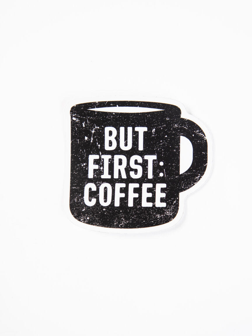 But First Coffee Mug Sticker