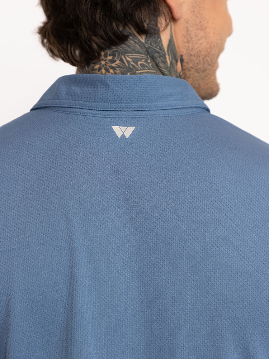 Men's Active Textured Polo Tee