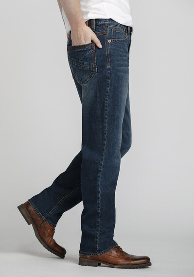 Men's Medium Blue Relaxed Straight Jeans Image 3