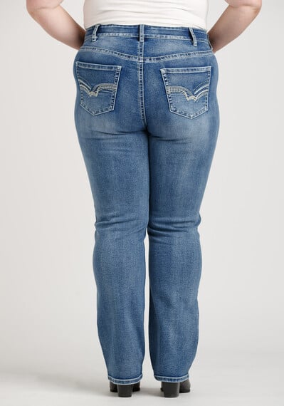 Women's Plus Straight Leg Jeans Image 2
