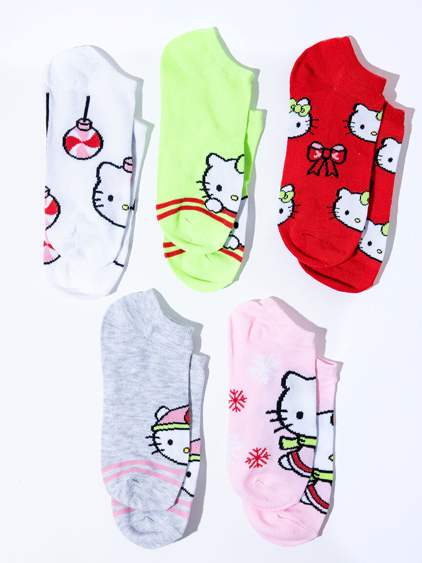 5Pk Hello Kitty Holiday Socks