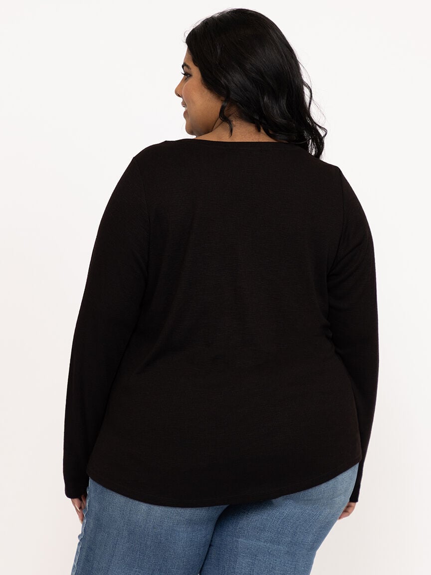 Women's Rib Long Sleeve Henley