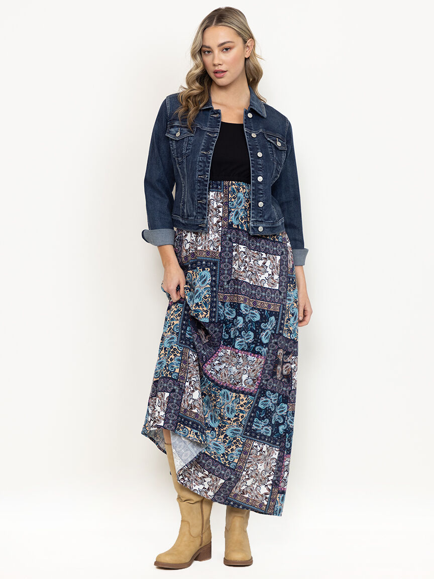 Women's Colour Block Scarf Maxi Dress