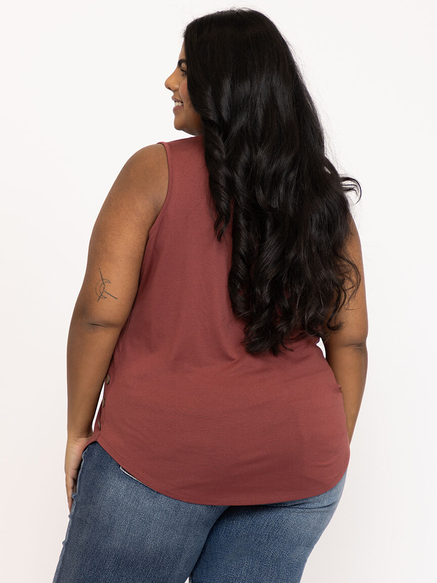Women's Side Button Tank