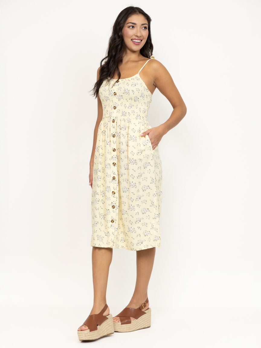 warehouse floral drop hem midi dress Women's Ditsy Floral Midi Dress Warehouse One