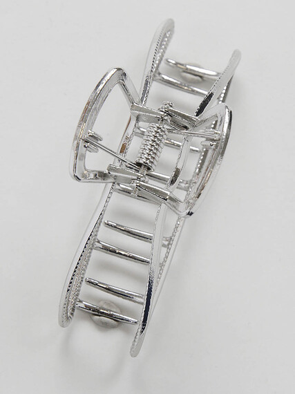 Women's Silver Metal Claw Clip Image 2