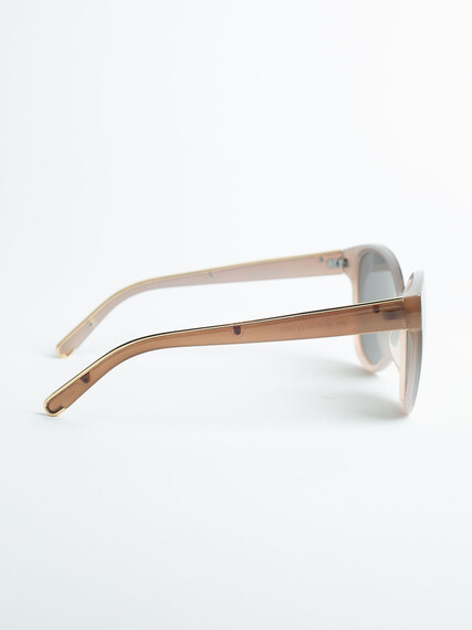 Women's Tan Smoke Wayfarer Sunglasses Image 2