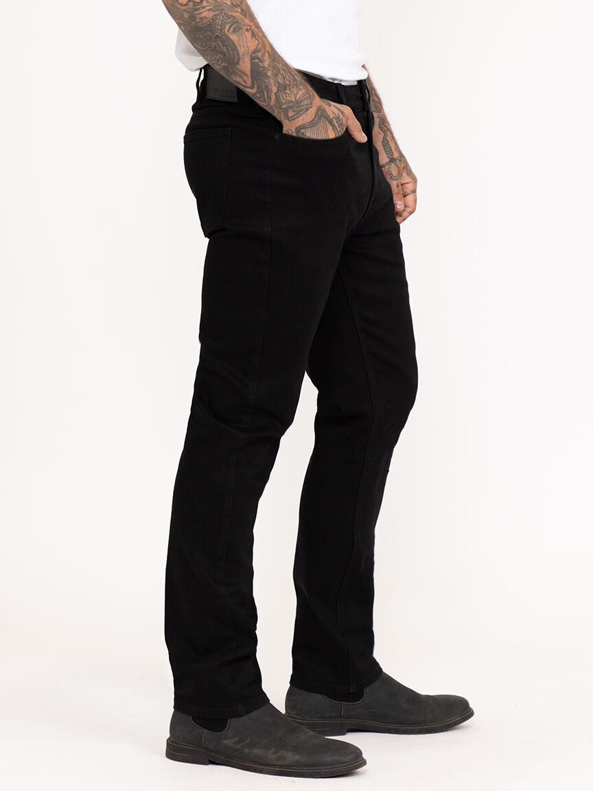 Men's Black Relaxed Slim Jeans
