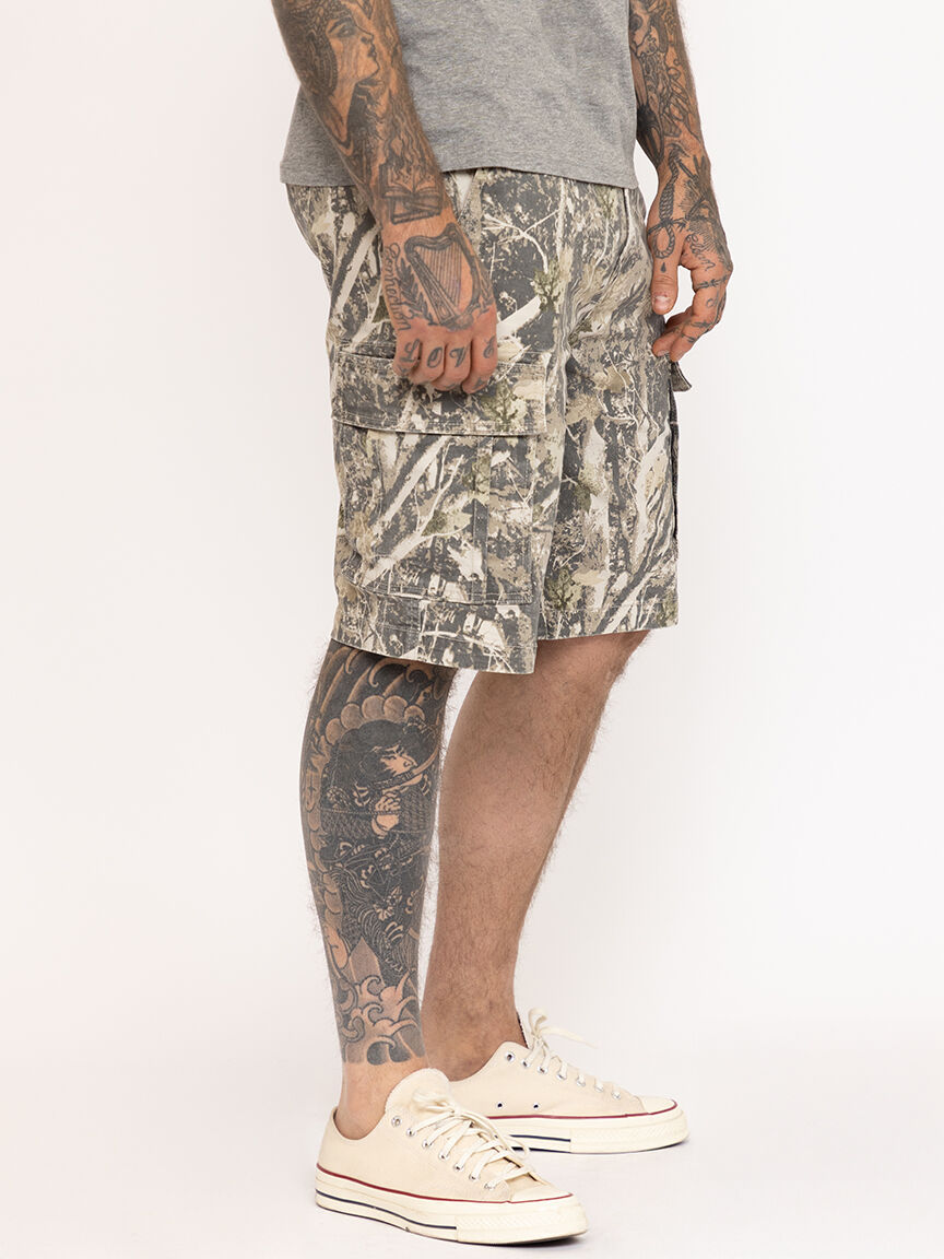 Men's Washed Cargo Short