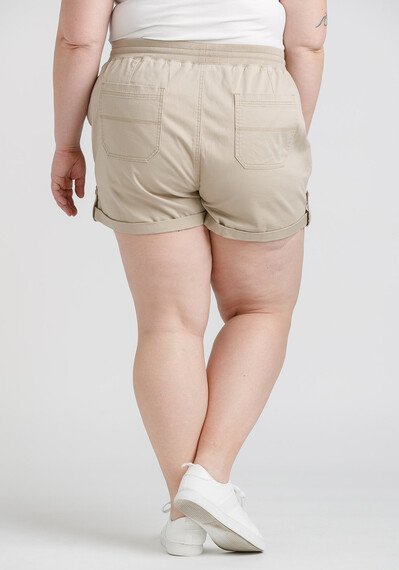 Women's Knit Waist Stretch Twill Utility Shortie Women's Knit Waist Stretch Twill Utility Shortie Image 5
