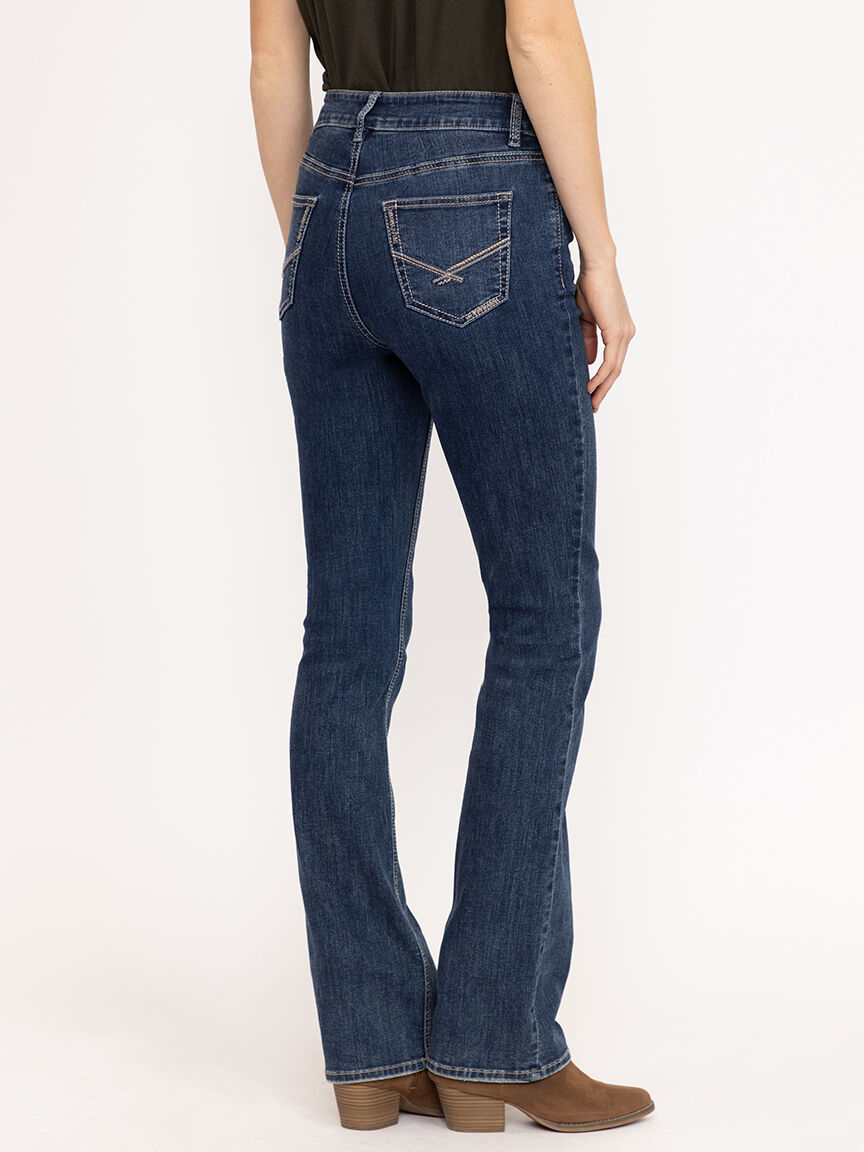 Women's Medium Dark Wash Baby Boot Jeans