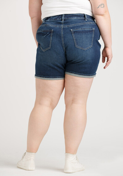 Women's Plus Cuffed Bermuda Jean Short Image 2