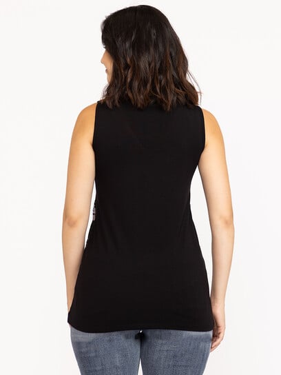 Women's Lace Overlay Tank Top Women's Lace Overlay Tank Top