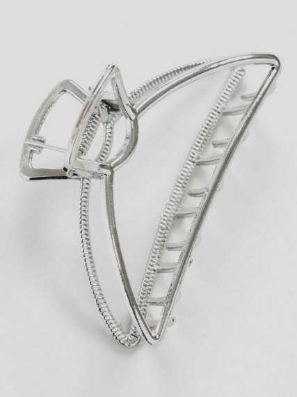 Women's Silver Metal Claw Clip Image 1