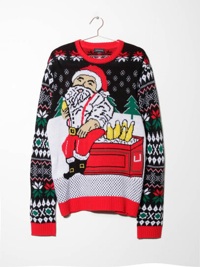 Men's Santa & Beer Sweater