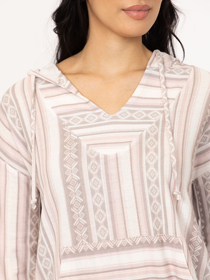 Women's Boho Stripe Hoodie