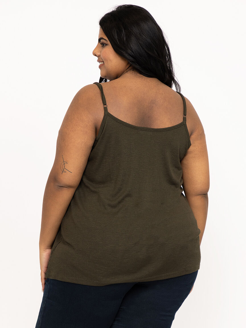 Women's Lace Trim Tank