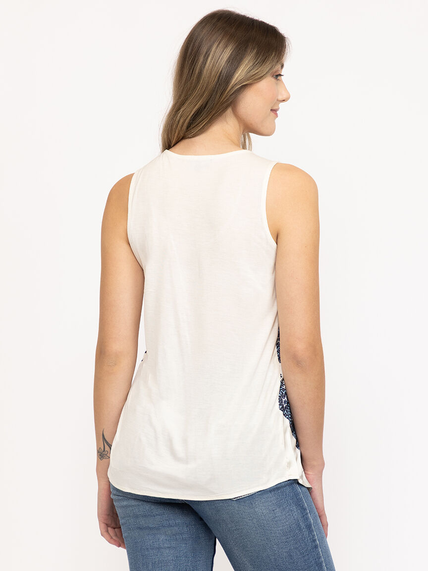 Women's Scarf Print Tank