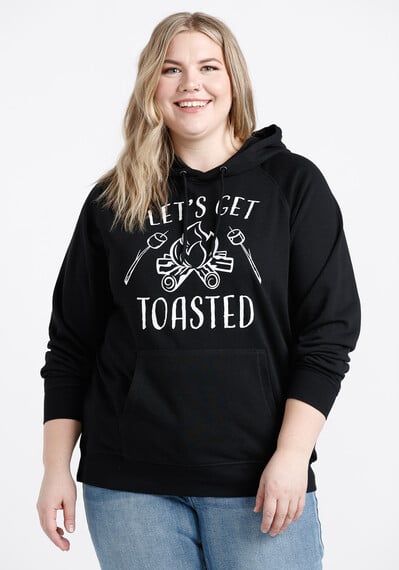 Women's Lets Get Toasted Popover Hoodie Image 1