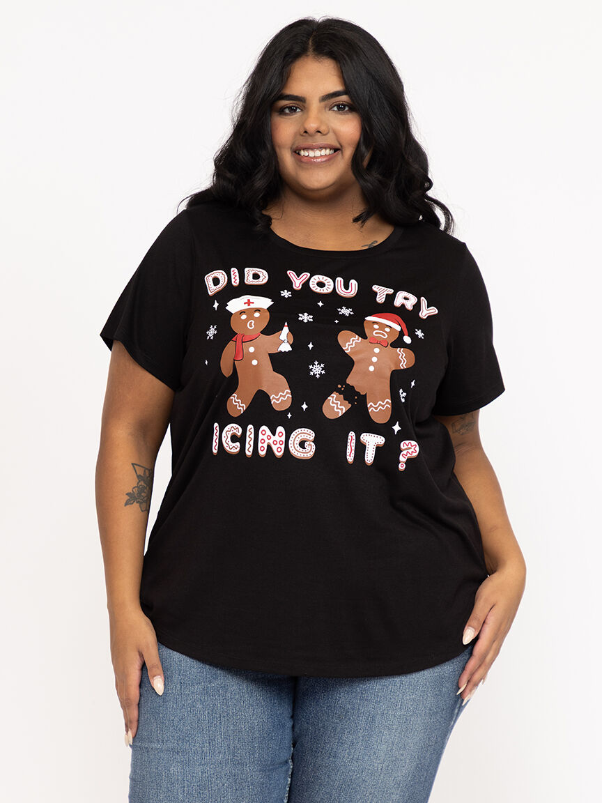 Women's Icing It Crew Neck Tee