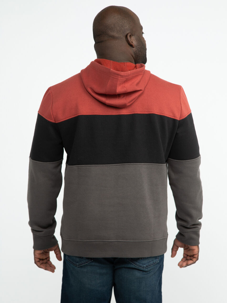 Men's Colour Block Hoodie Warehouse One