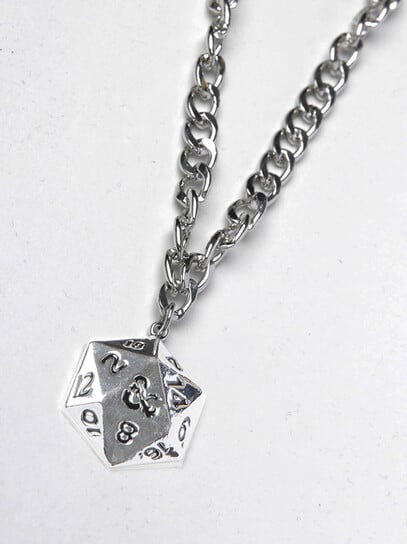 D&D Heavy Chain with 3D Charm Necklace