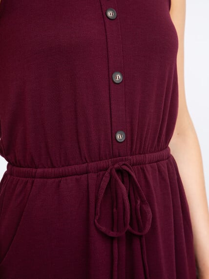Women's Button Front Midi Dress Image 4