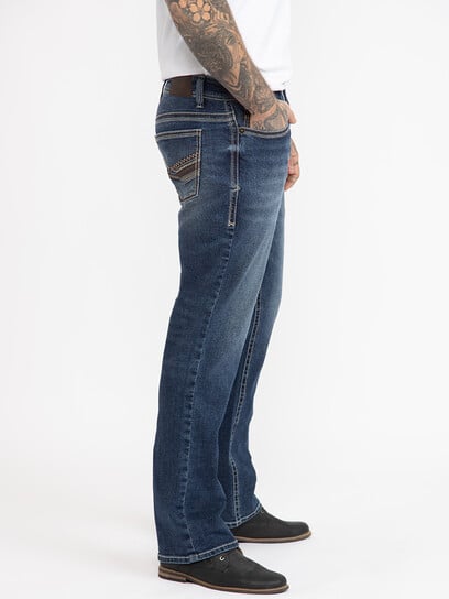 Men's Medium Blue Classic Boot Jeans Men's Medium Blue Classic Boot Jeans