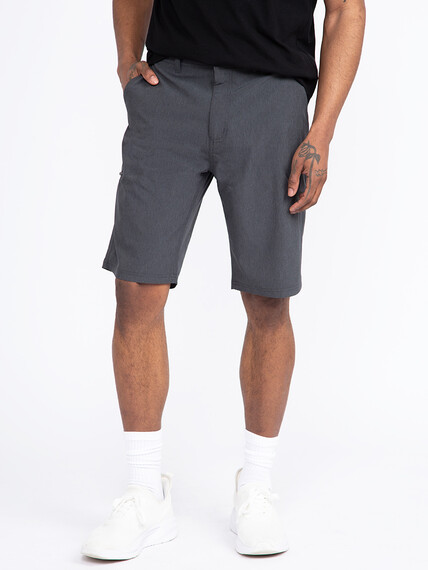 Men's Charcoal Cargo Hybrid Shorts Image 2