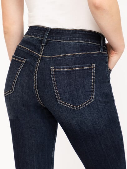 Women's Dark Wash Straight Leg Jeans Women's Dark Wash Straight Leg Jeans