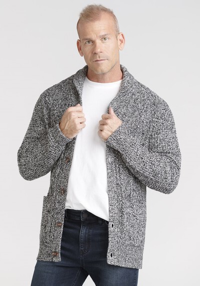 Men's Marled Cardigan Sweater Image 1