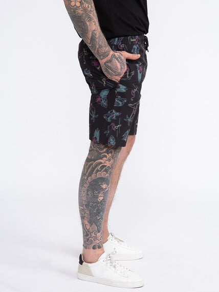 Men's Printed Tropical Hybrid Shorts Image 3