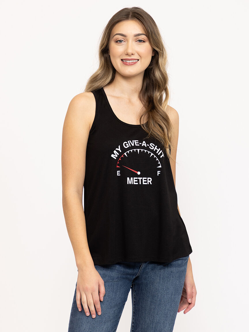 Women's Give-A-Shit Meter Tank