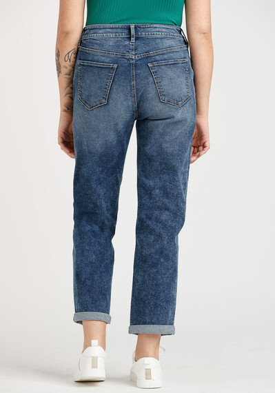 Women's Cuffed Girlfriend Jeans Image 2