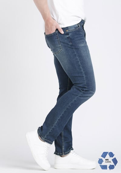 Men's Relaxed Slim Vintage Wash Jeans Image 3