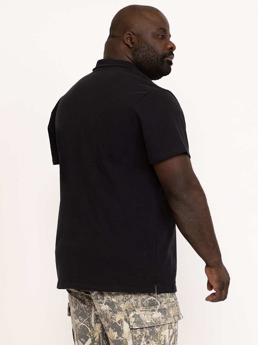 Men's Washed Polo Tee